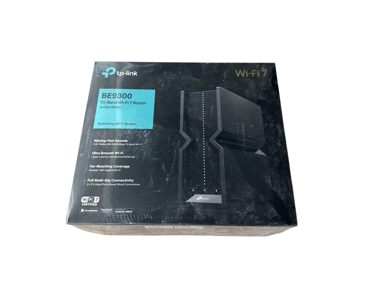 TP-Link Archer BE550 BE9300 Tri-Band WiFi 7 Router 6-Stream 2.5G Ports