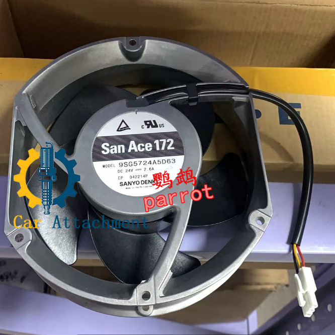 QTY:1  fan  3-wire inverter, fan cooling fan 9SG5724A5D63 DC 24V 2.6A 17cm 