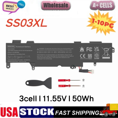 LOT 10x SS03XL Battery For HP EliteBook 735 745 755 830 836 840 846 G5 G6 Series