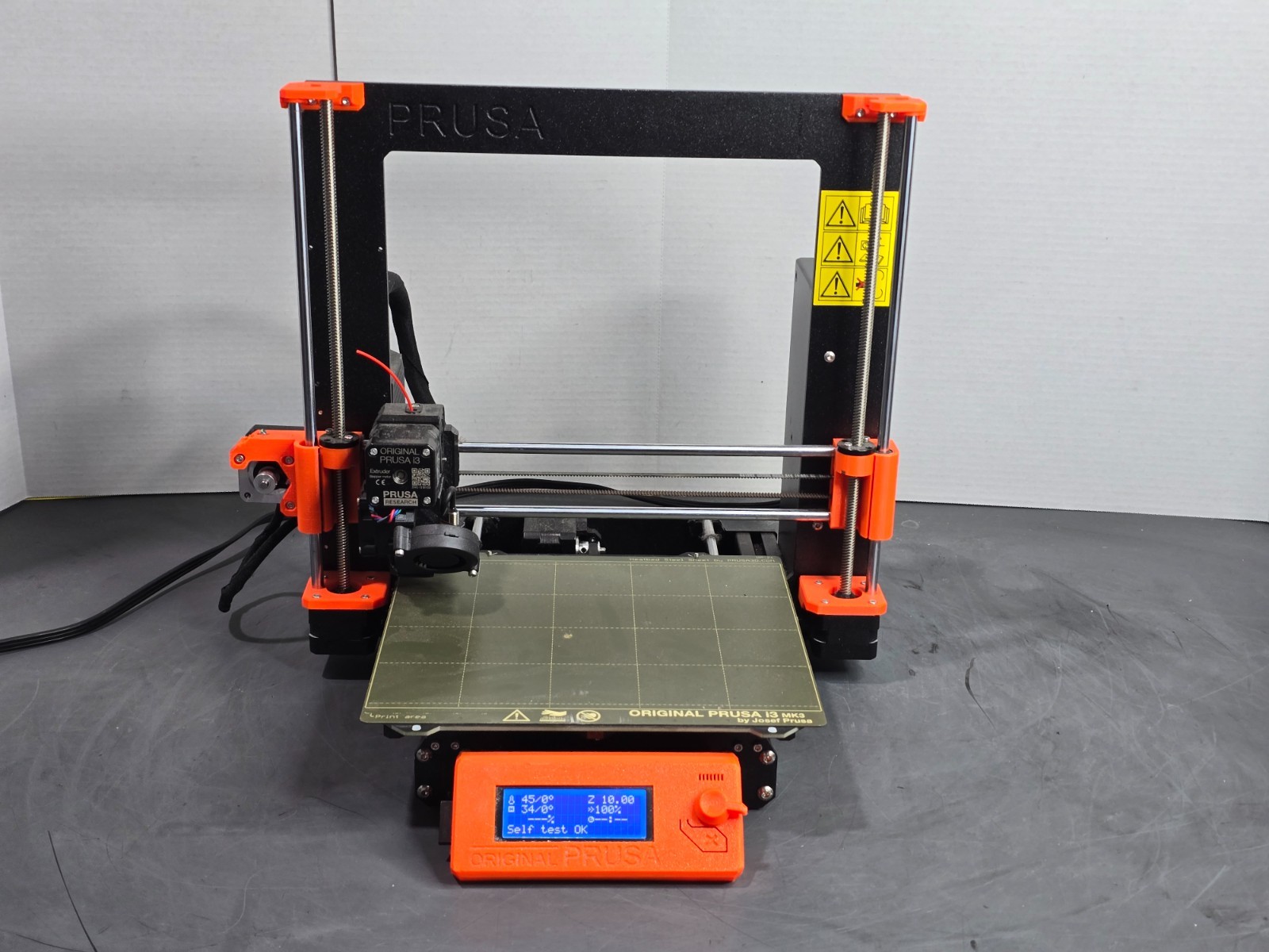 Original Prusa i3 MK3S FDM 3D Printer 9.84 x 8.3 x 8.3" Build Volume Working