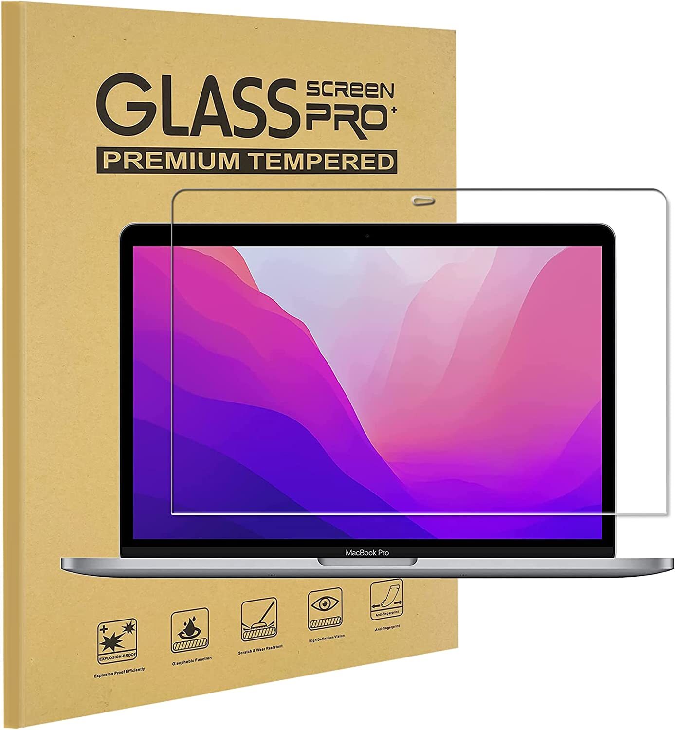 Glass Screen Protector for MacBook Neo Pro Air 15" 13" Pro 14 inch M5 M4 M3 Pro
