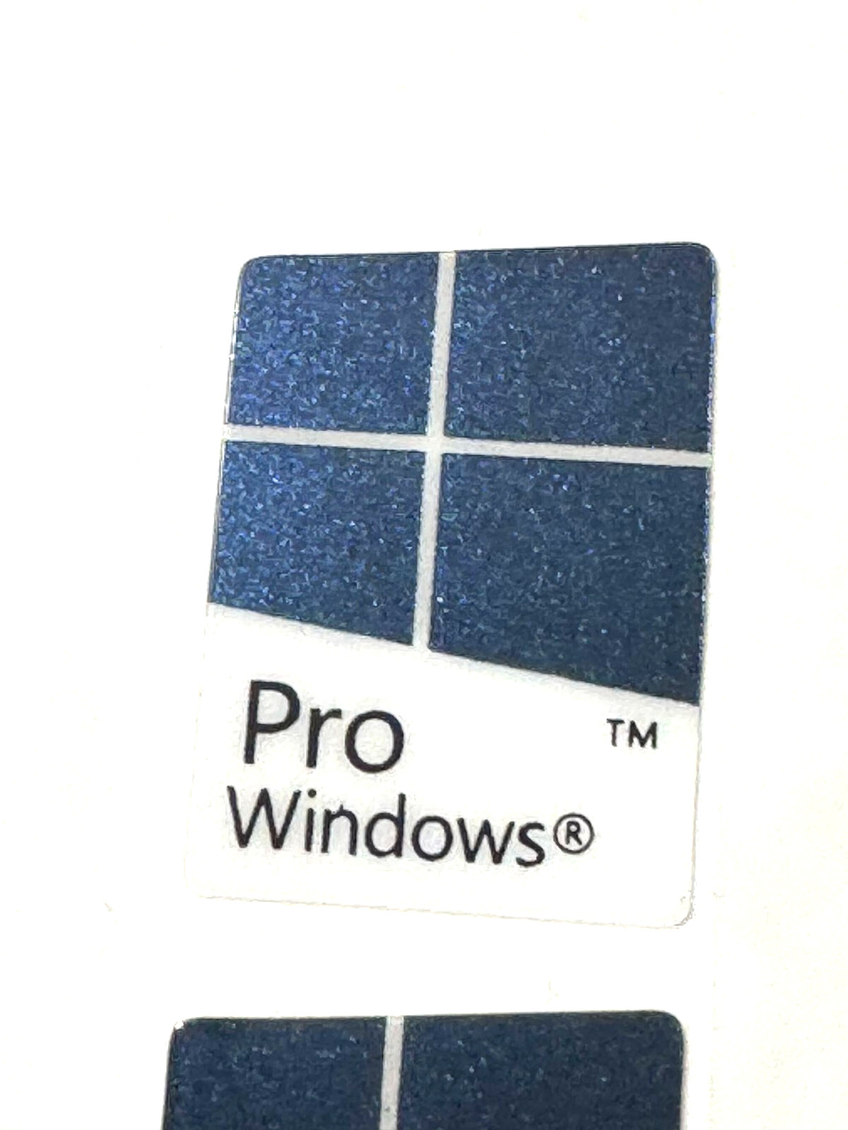2 Pcs Windows Pro Sticker Label Notebook Desktop Computer 16mm x 22mm