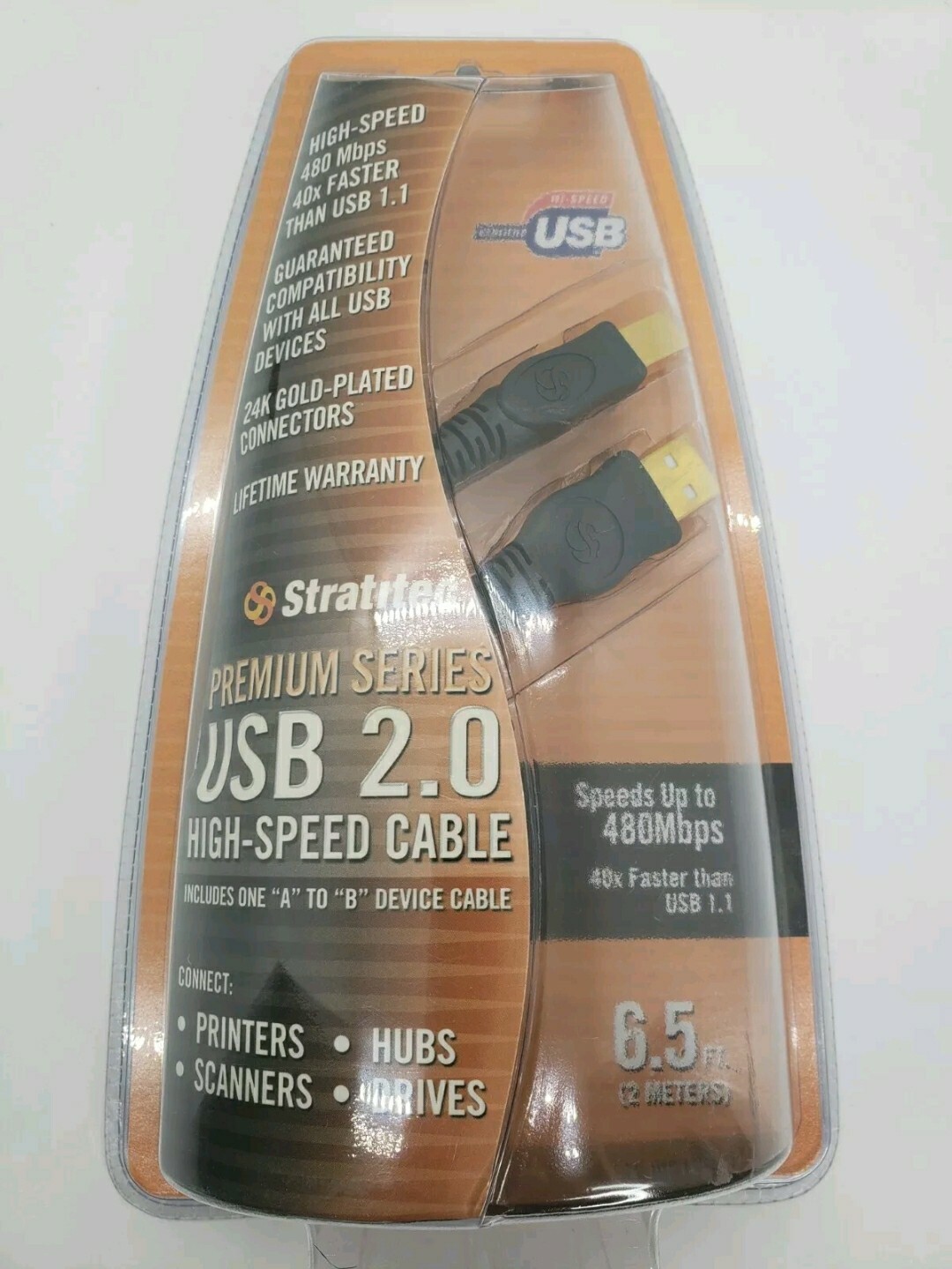 STRATITEC USB 2.0 Universal High speed cable and USB cable For Printer Scanner