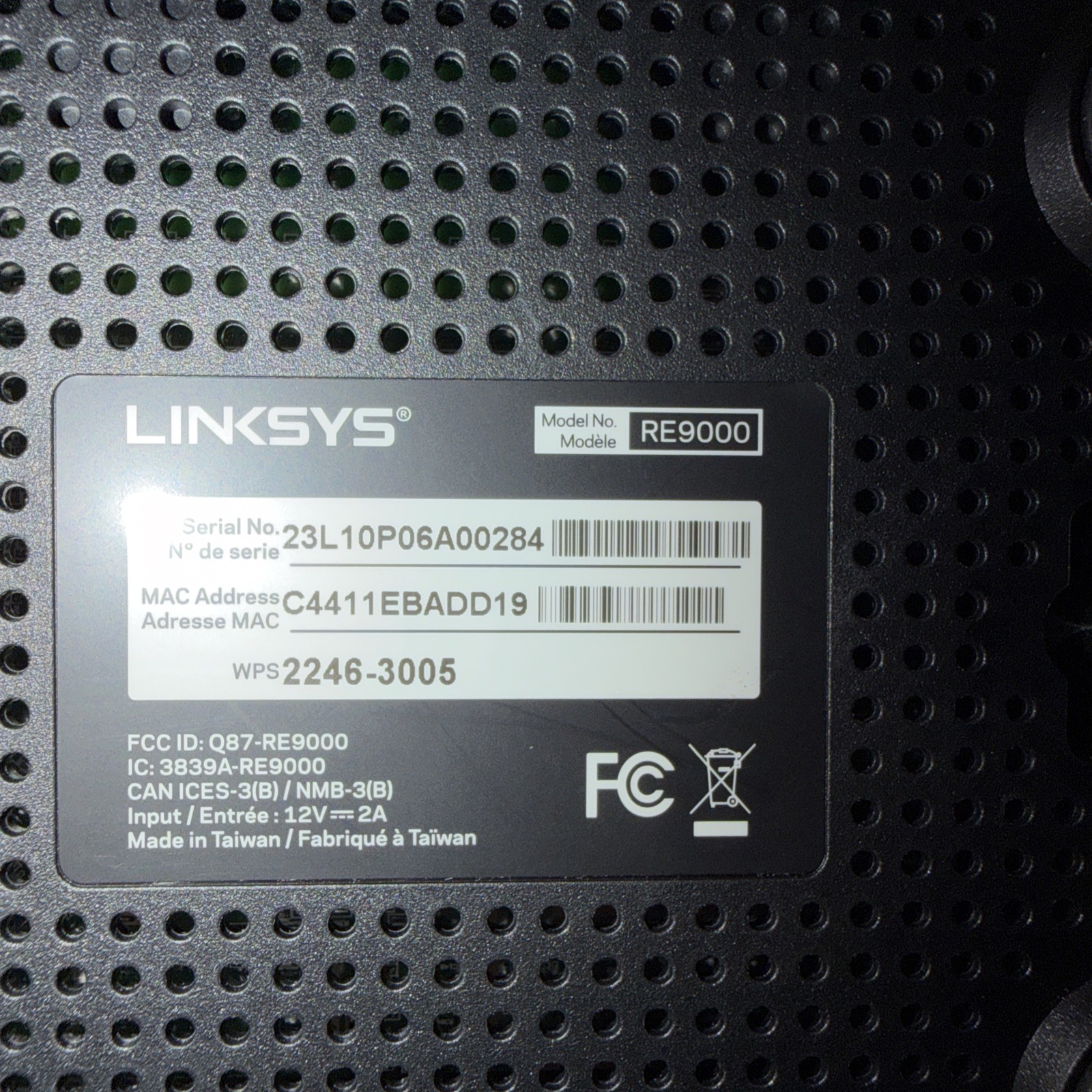 Linksys - RE9000 AC3000 MU-MIMO Wi-Fi Range Extender - Black