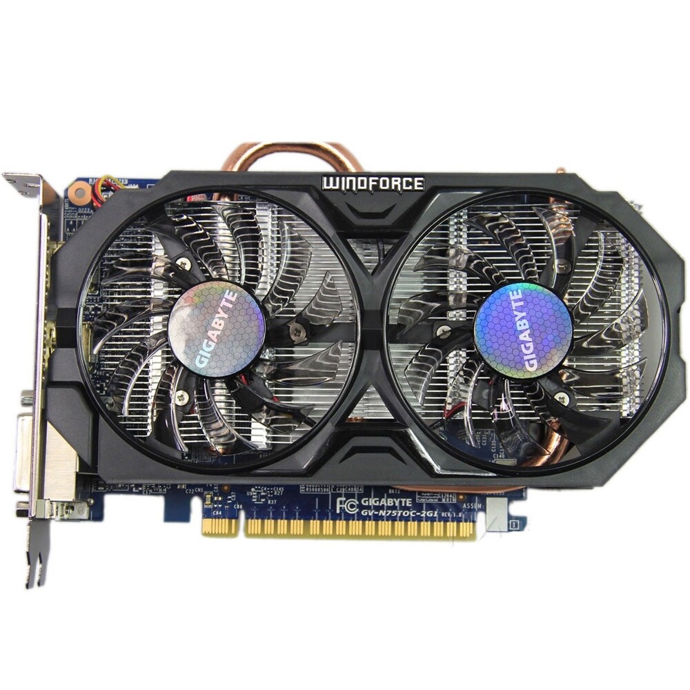 VGA Graphics Cards For GIGABYTE  GTX750 Ti 2GB 128Bit GDDR5 GV-N75TOC-2GI
