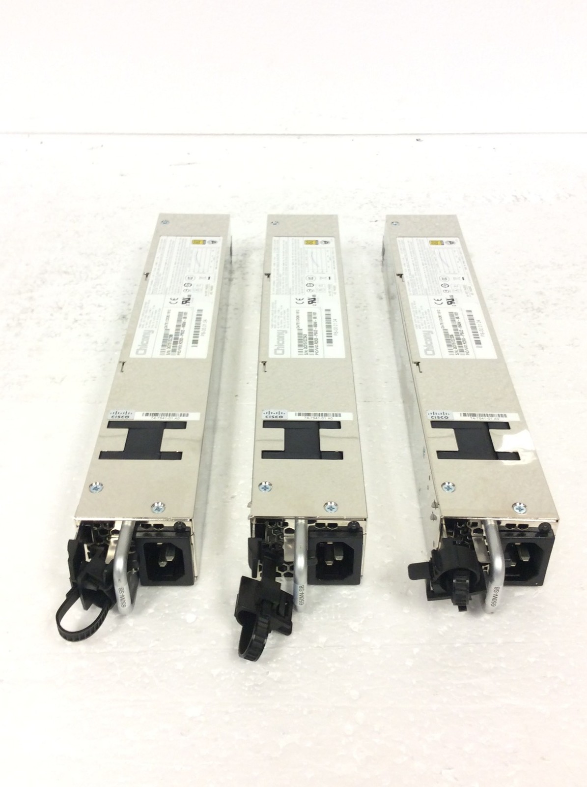 Lot Of 3 Chicony CPB09-031A 650W Power Supply's For Cisco UCS C200 M2, WORKING
