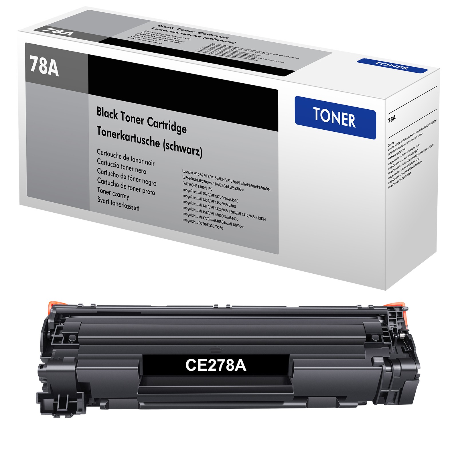 78A CE278A Toner Cartridge Replace for HP LaserJet P1606DN P1566 M1536DNF 1PK