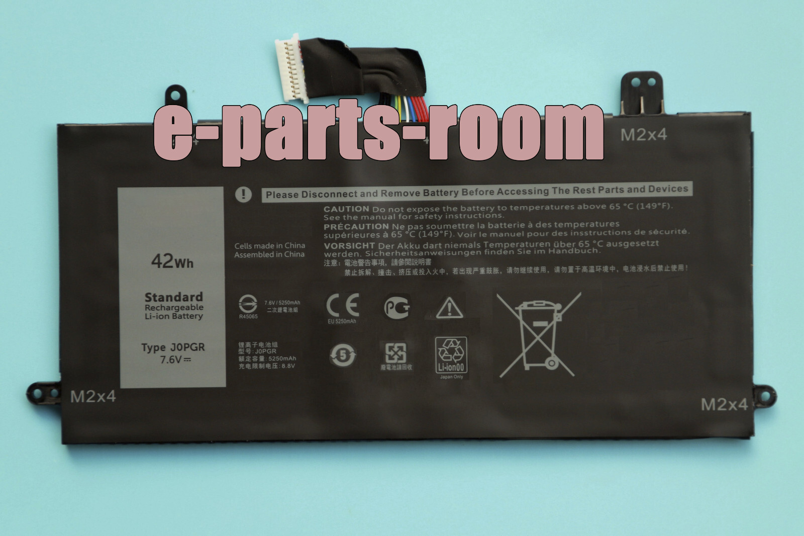 J0PGR New 42W Battery For Latitude 5285 5290 2-in-1 0FTH6F FTH6F X16TW 1WND8 