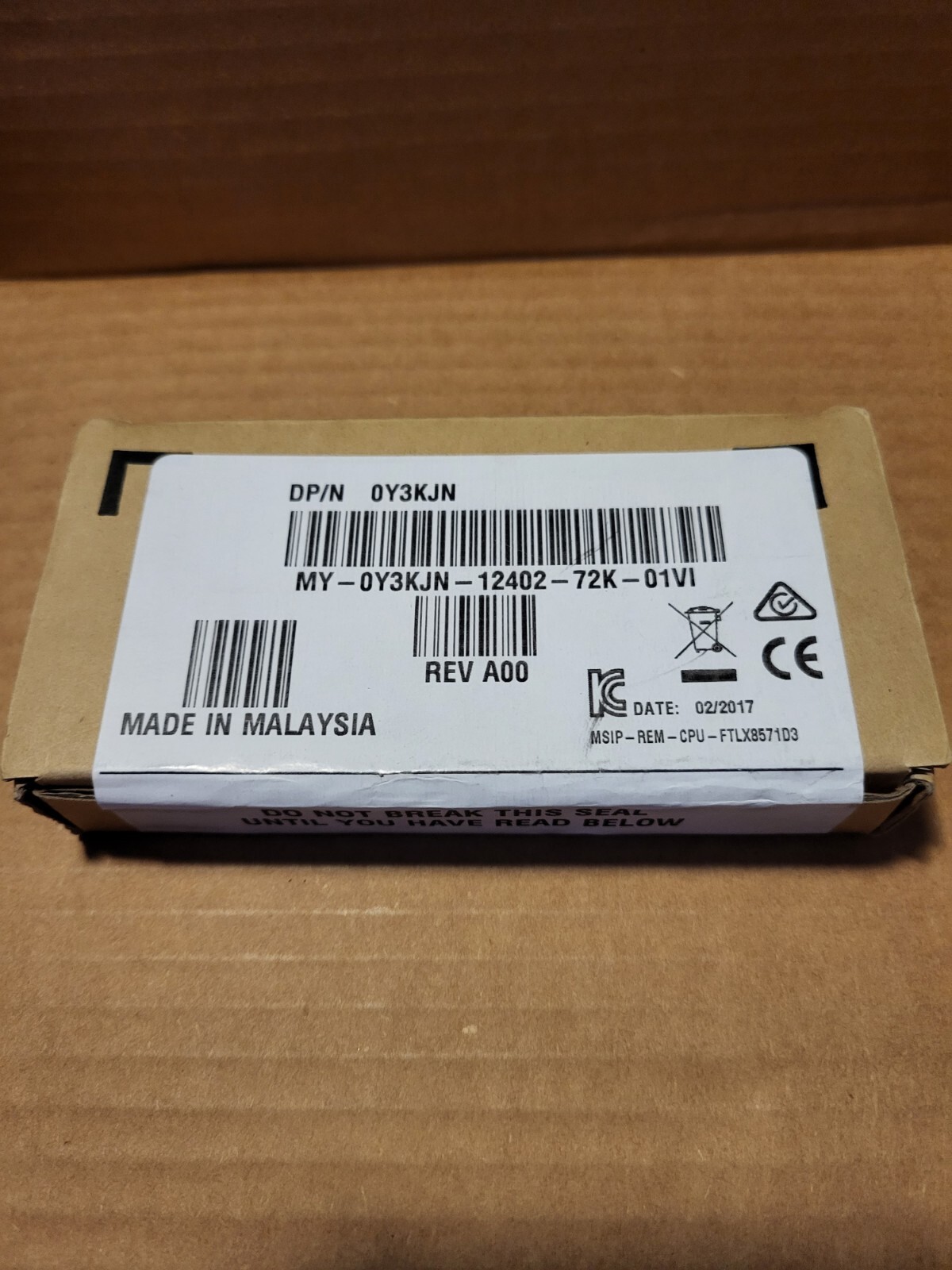 Dell Intel 0Y3KJN 10G SR SFP Transceiver - New in Box (NIB)