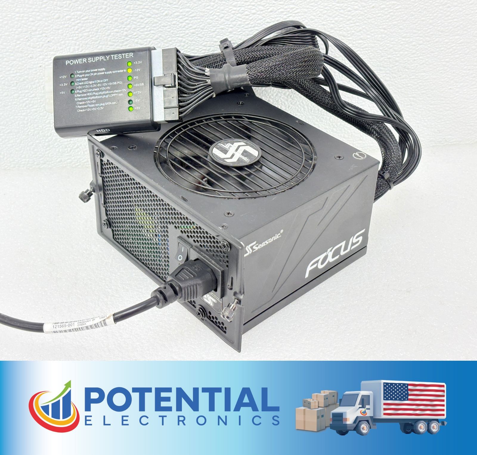 SeaSonic SSR-550FM Focus GM-550 550W 80+ Gold Semi-Modular ATX Power Supply