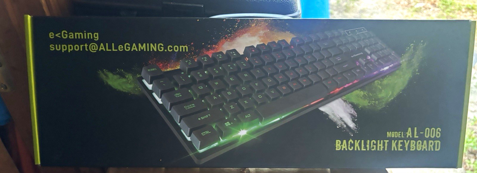 eGaming AL-006 Wired Illuminated Gaming Keyboard Black English QWERTY