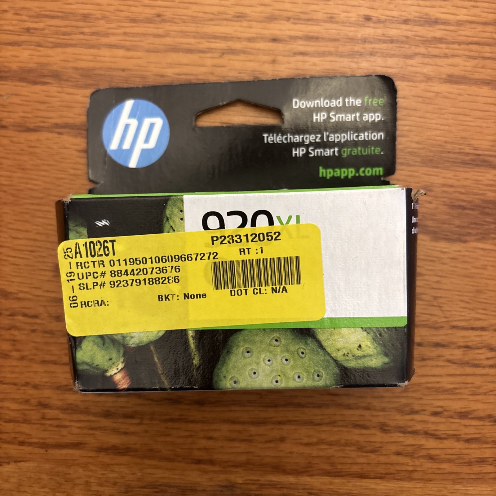 HP 920XL Black Ink Cartridge NEW 920XL Genuine OEM Sealed - EXP: October 2024