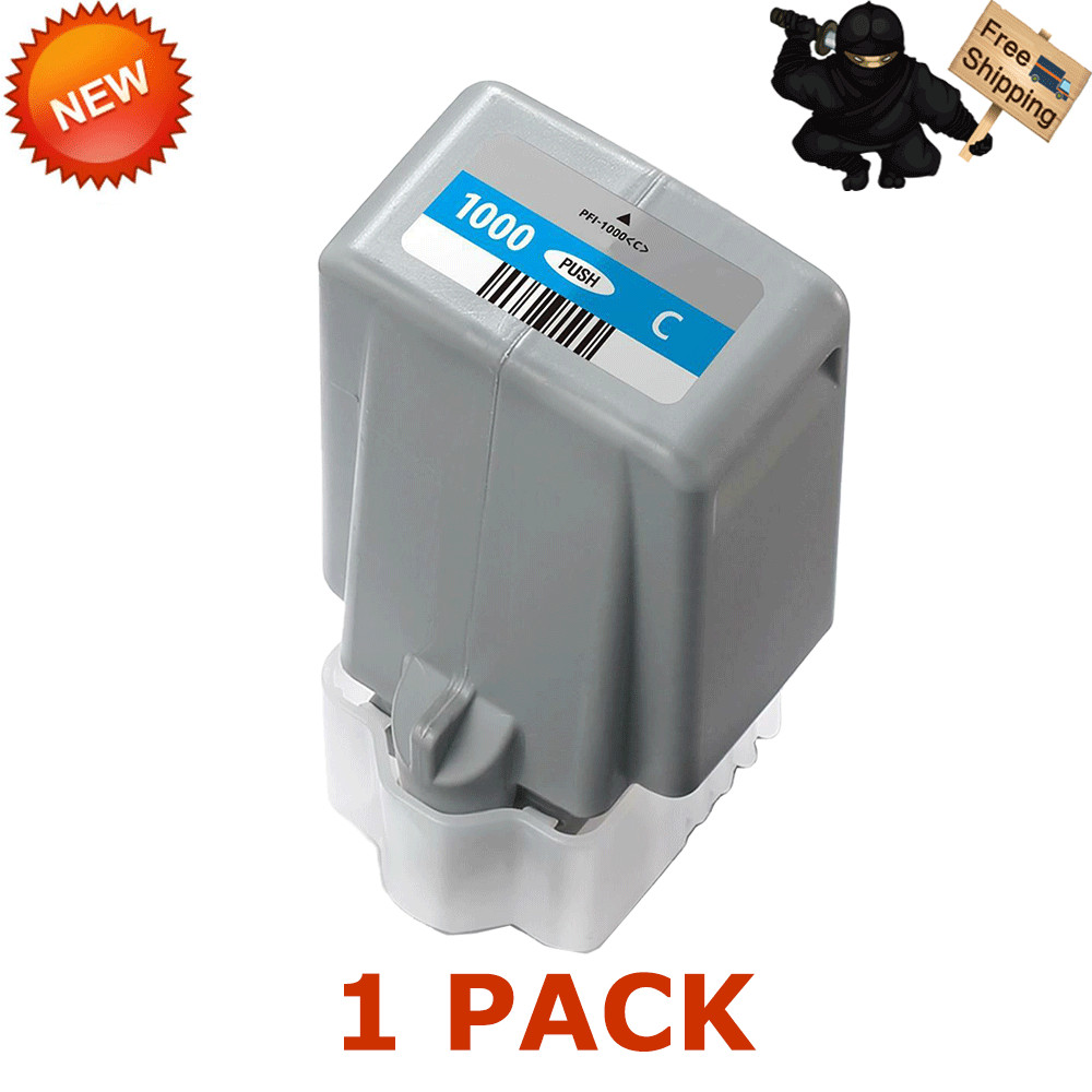 1 PK PFI-1000 C Cyan Reman ink for Canon imagePROGRAF PRO-1000 #0547C002