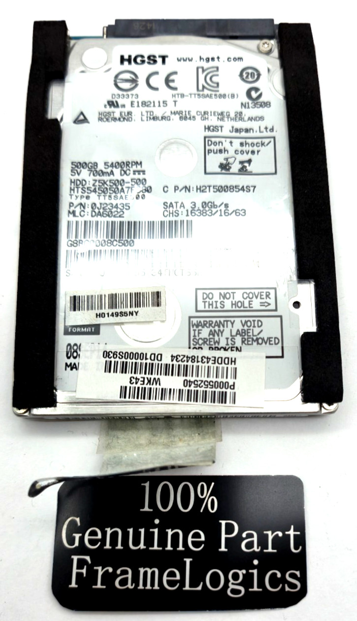 HGST Z5K500-500 HTS545050A7E380 500GB 2.5 in SATA II Laptop Hard Drive - BAD