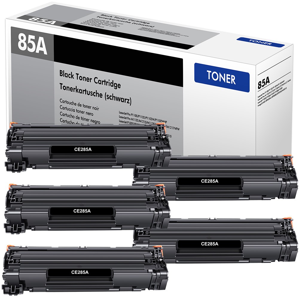 5PK CE285A 85A Toner combo for HP LaserJet Pro P1102 P1102w M1212nf M1217nfw