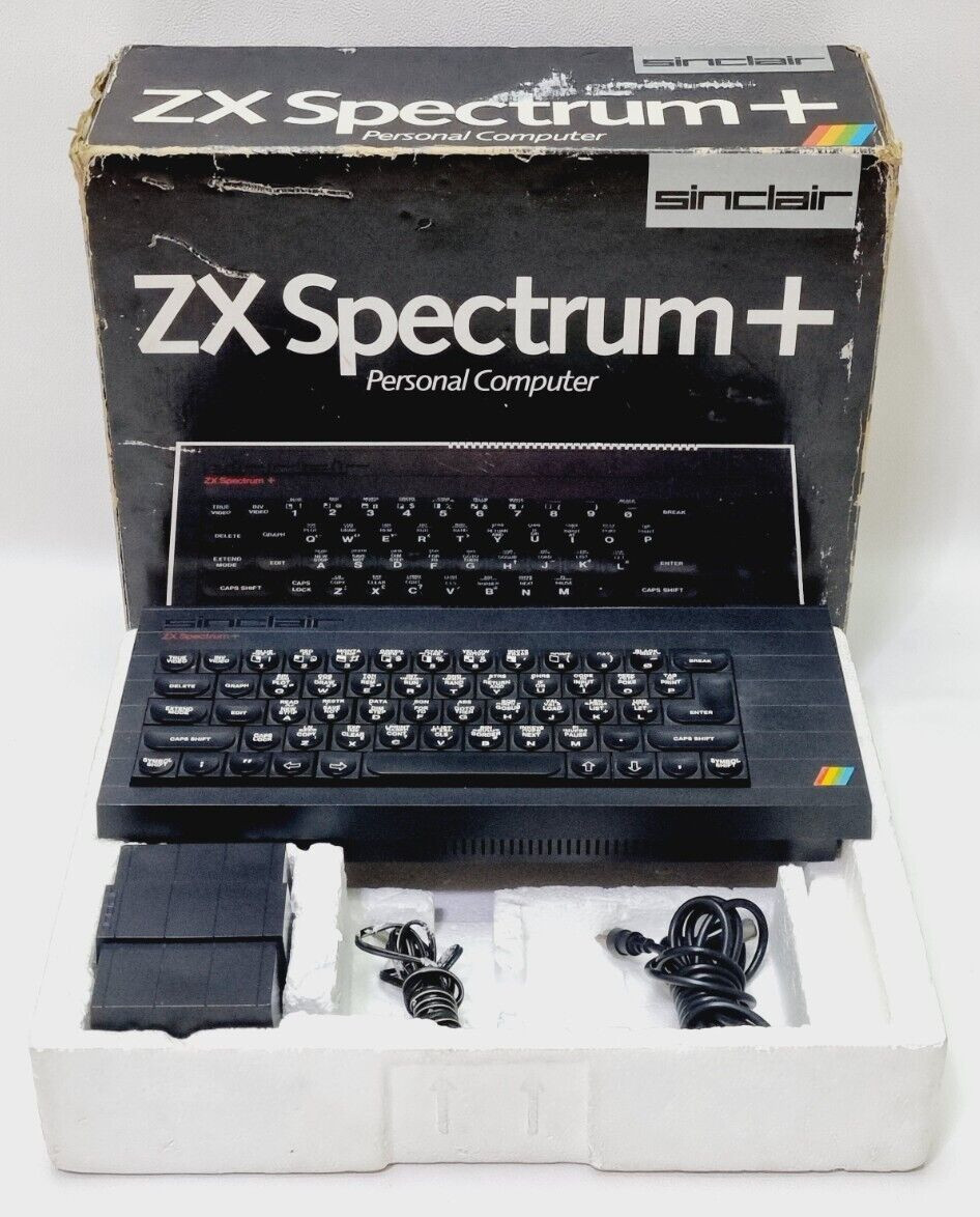SINCLAIR ZX Spectrum+ Personal Computer with box - For Parts only