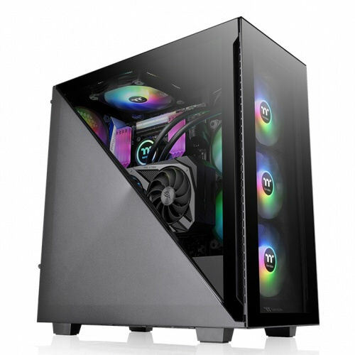 Thermaltake Divider 300 Tempered Glasss ARGB Mid Tower Case, CA-1S2-00M1WN-01
