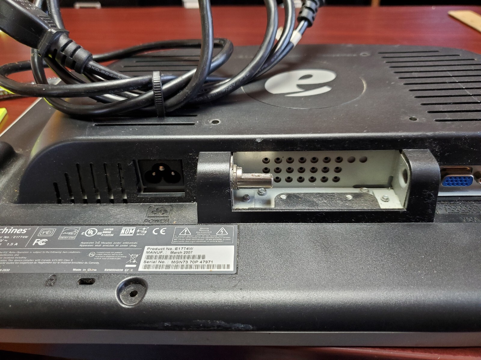 eMachines 17" Monitor (no stand)