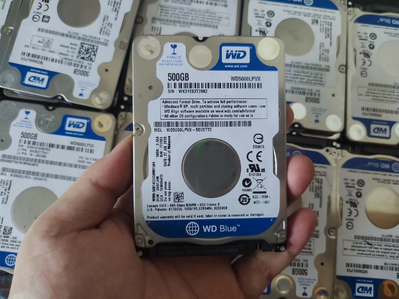 Western Digital 500GB 2.5 inch SATA HDD 5400 RPM 7mm Notebook Hard Disk