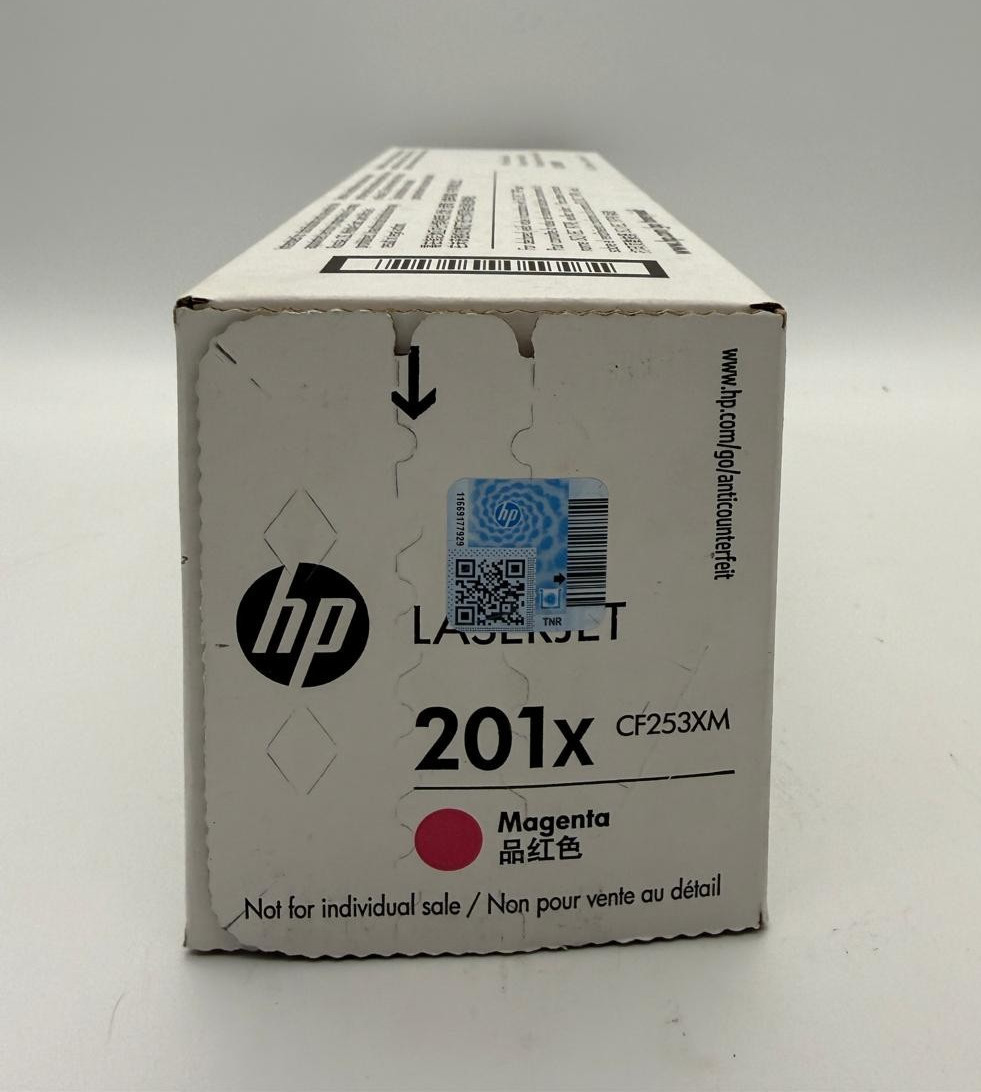 Genuine HP 201X Magenta High Yield Toner CF253XM OEM NEW Sealed