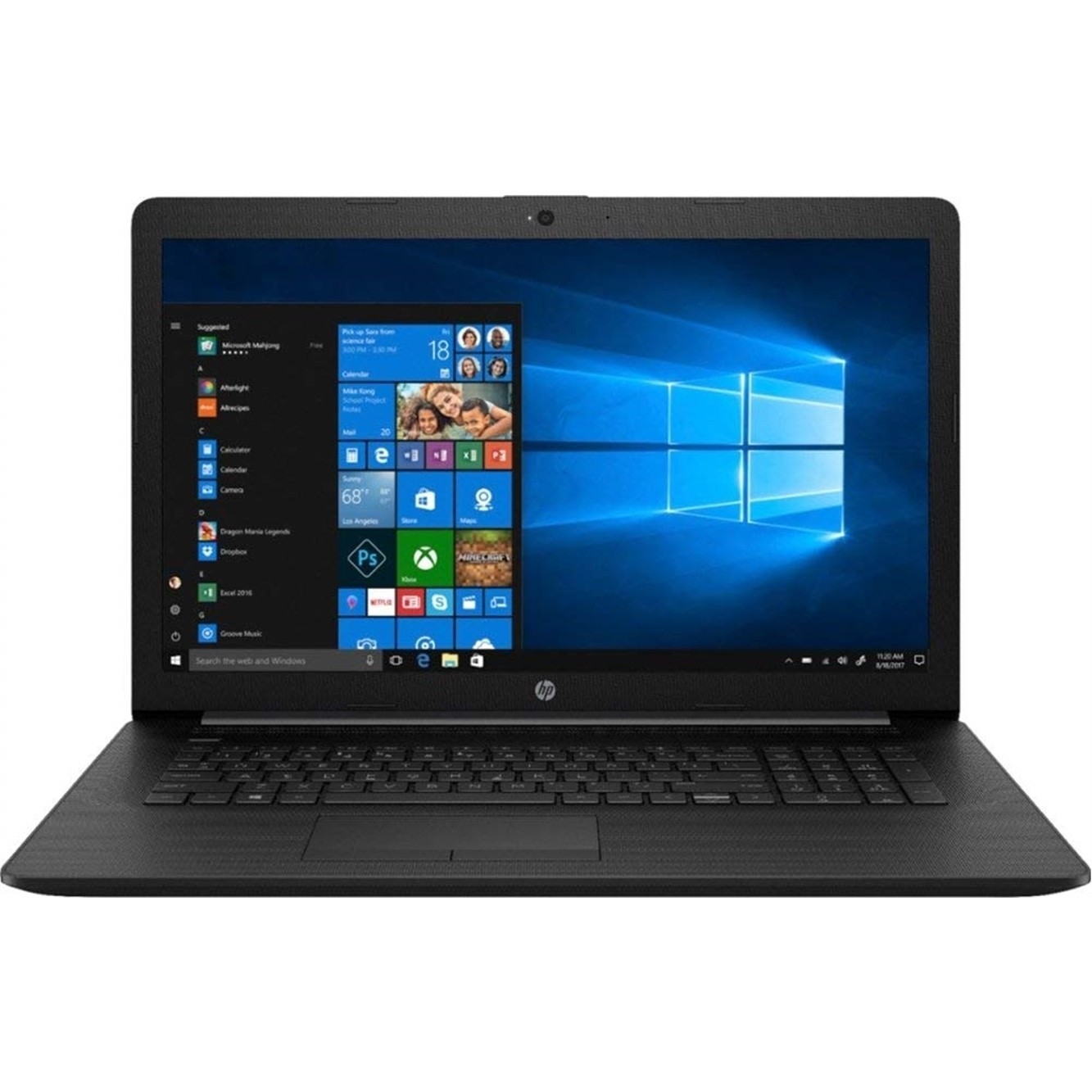 HP 17-BY1033DX 17.3" 16GB 512GB, Black