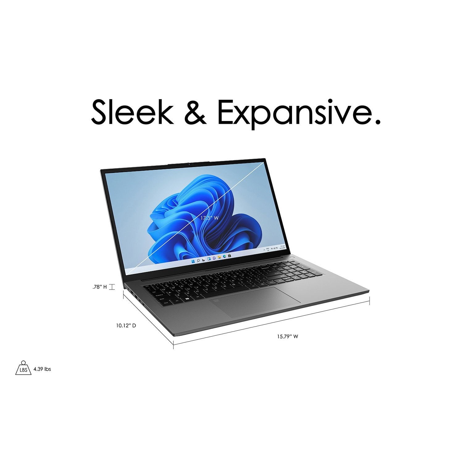 GATEWAY GWNR7L1749-TI 17.3" 1920X1080 FHD NON-TOUCH AMD RYZEN 5 -  TITANIUM GRAY