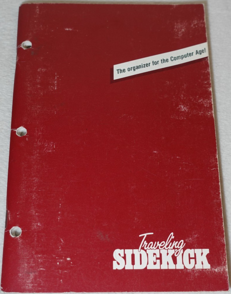 Traveling Sidekick Organizer for Computer Age 1985 Borland Owner's Handbook