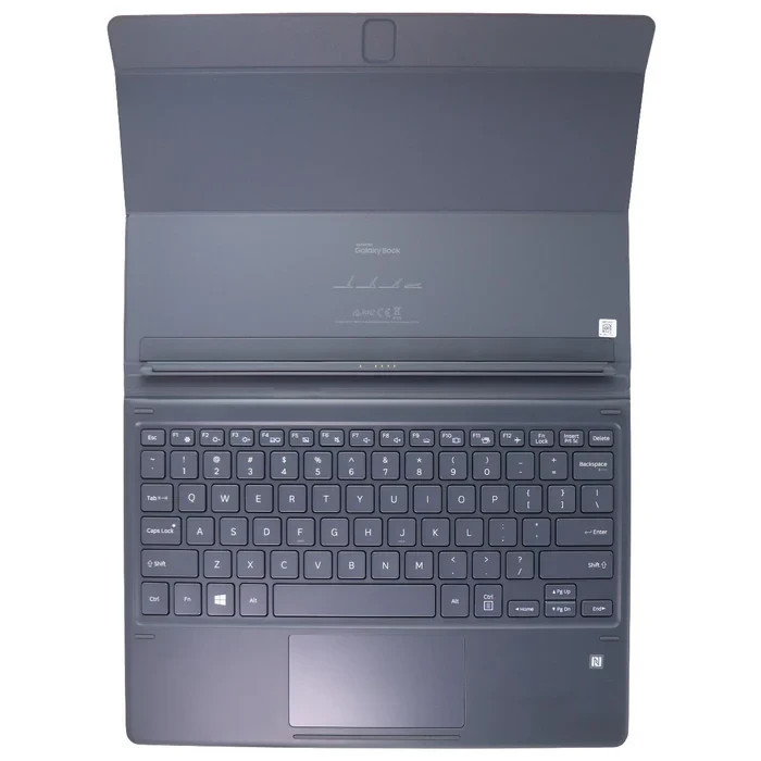 NO PEN HOLDER Samsung Keyboard Folio Cover for 12in Samsung Galaxy Book Gray (A)
