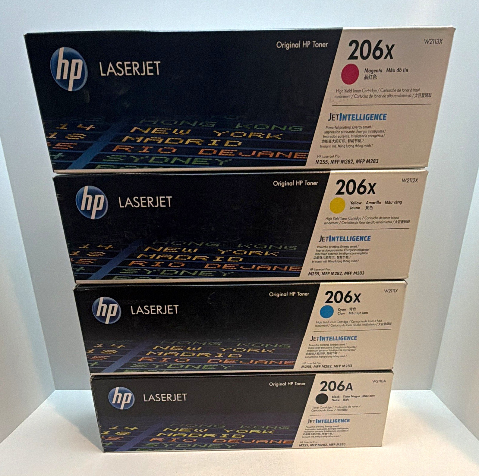 HP 206X/206A Genuine Original Laser Toner Set W2110A W2111X W2112X W2113X