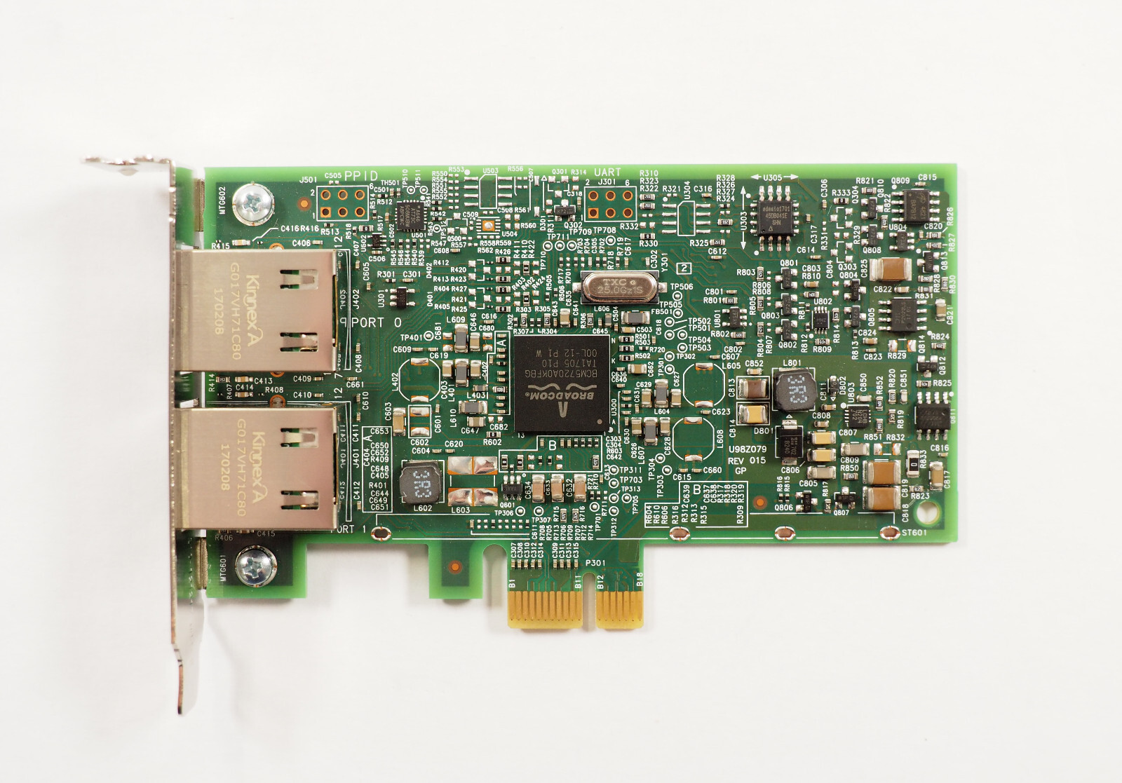 Dell 557M9  Broadcom Dual Port Gigabit Ethernet Card Low Profile