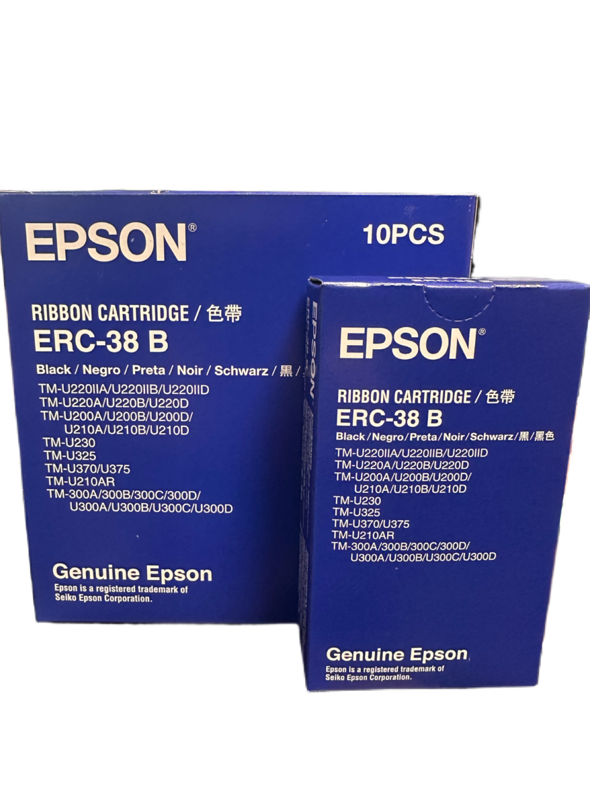 EPSON ERC-38 B RIBBON CARTRIDGE 10 PACK BRAND NEW