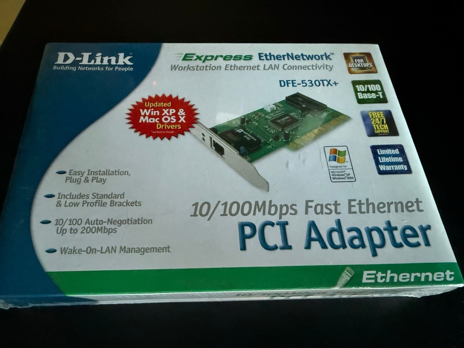 BRAND NEW D-Link Express Ethernetwork 10 / 100 Mbps PCI Adapter