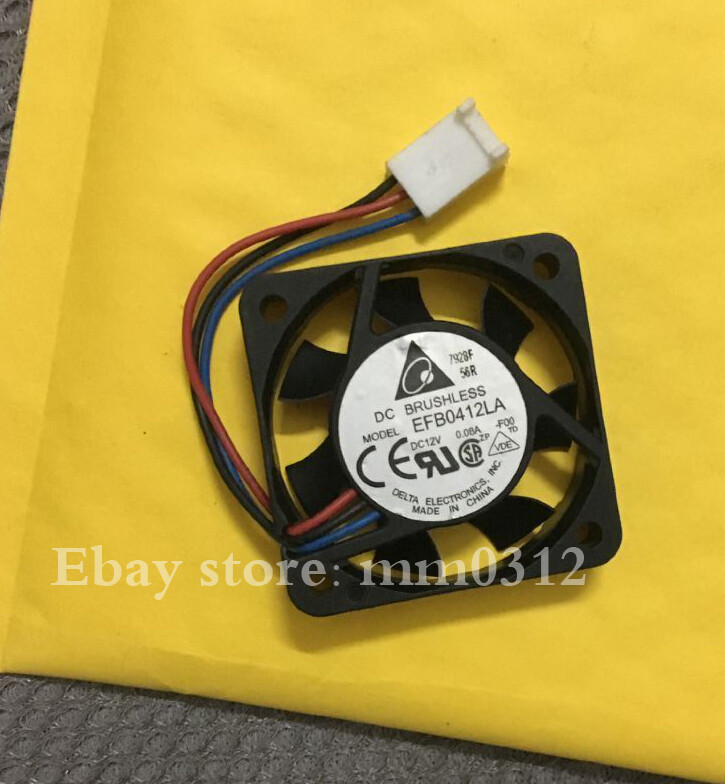 1pcs  Delta EFB0412LA 4cm 4010 12V 0.08A 40mm Silent Cooling Fan 3pin