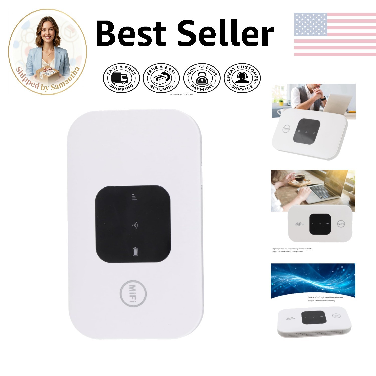 Global 4G LTE Mobile Wi-Fi – Portable, High-Speed Internet for Camps & Homes