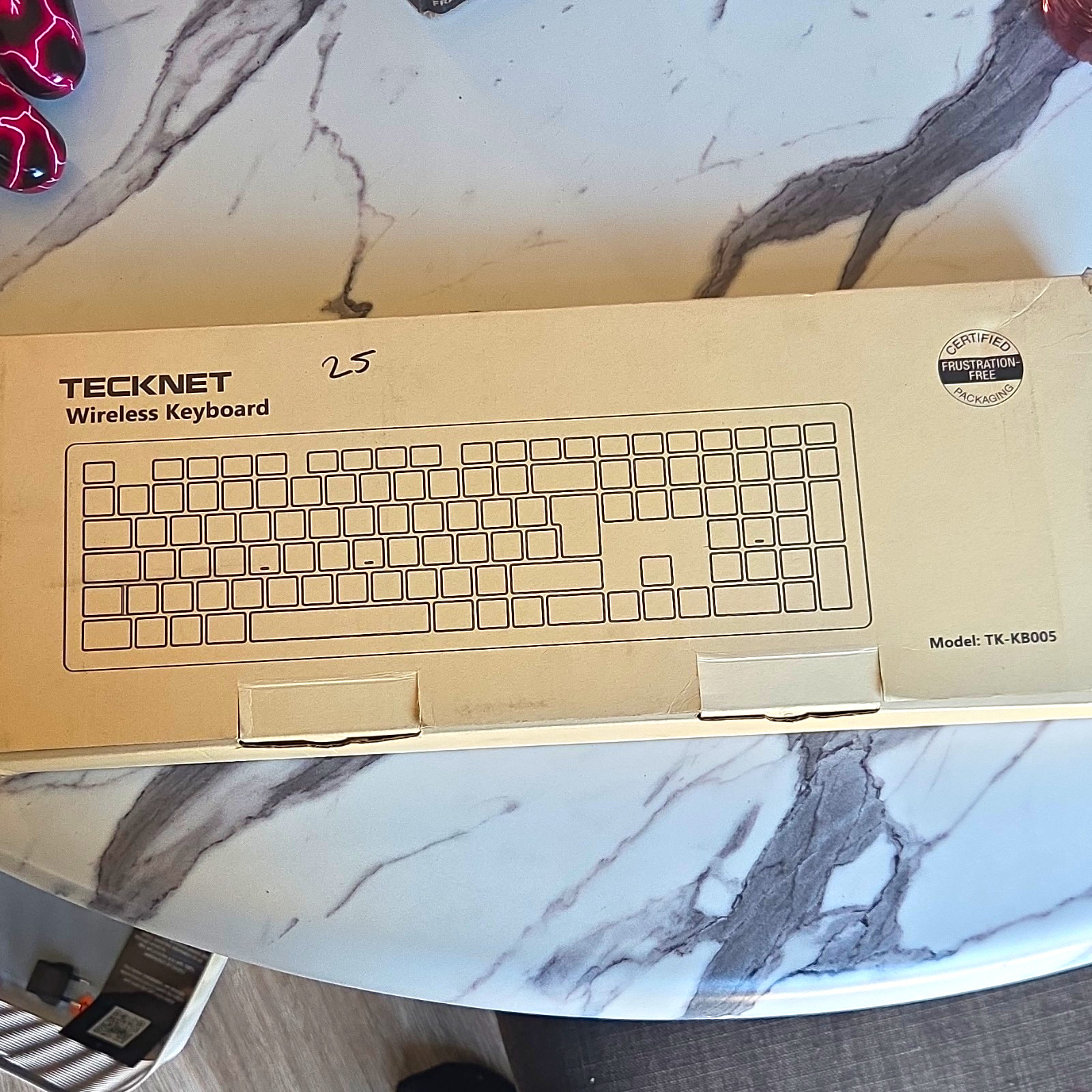 TeckNet Wireless Standard Keyboard, Model TK-KB005 (MPN TK-KB005)