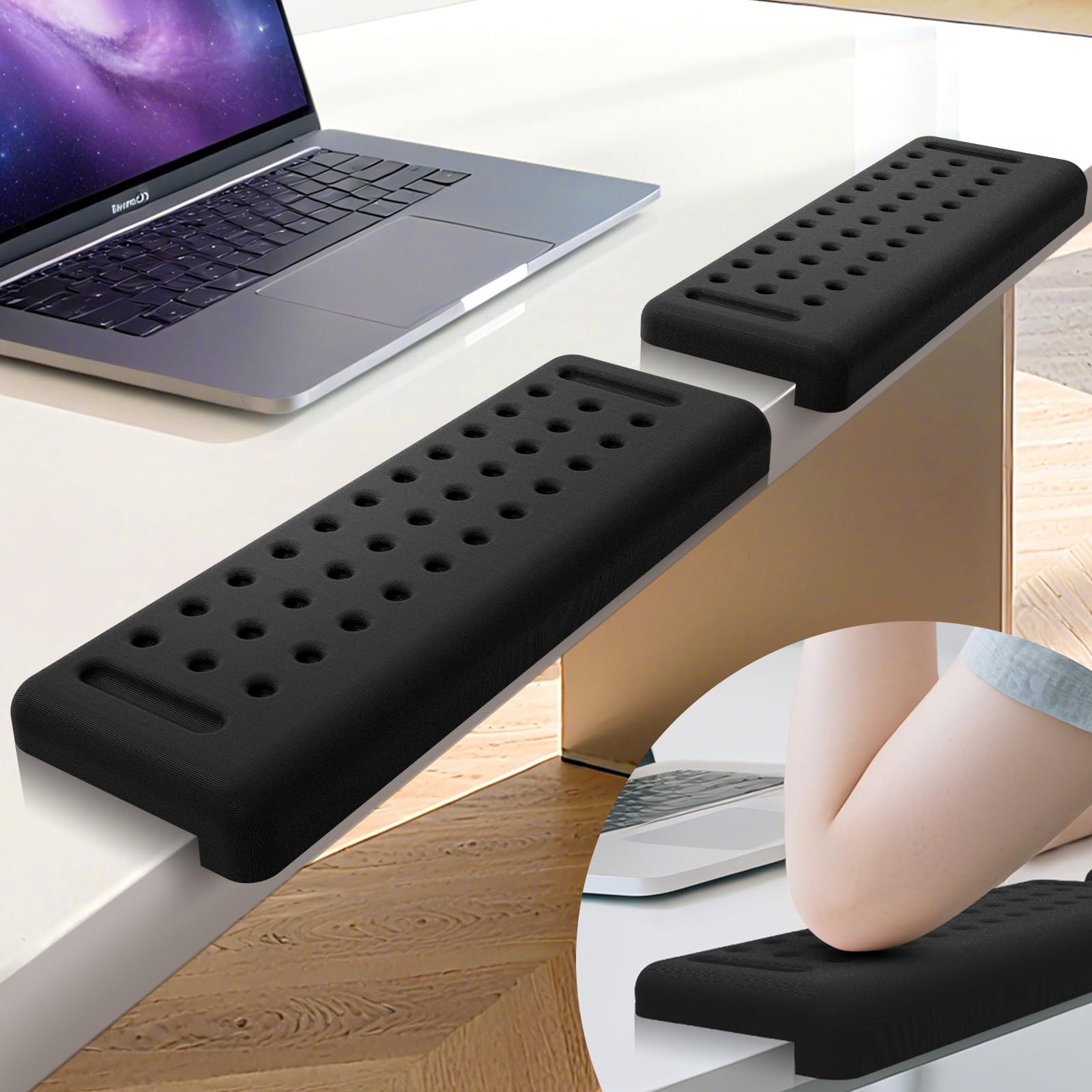 2 PCS LShaped Desk Edge Cushion Memory Foam Elbow Pad & Arm Rest Support