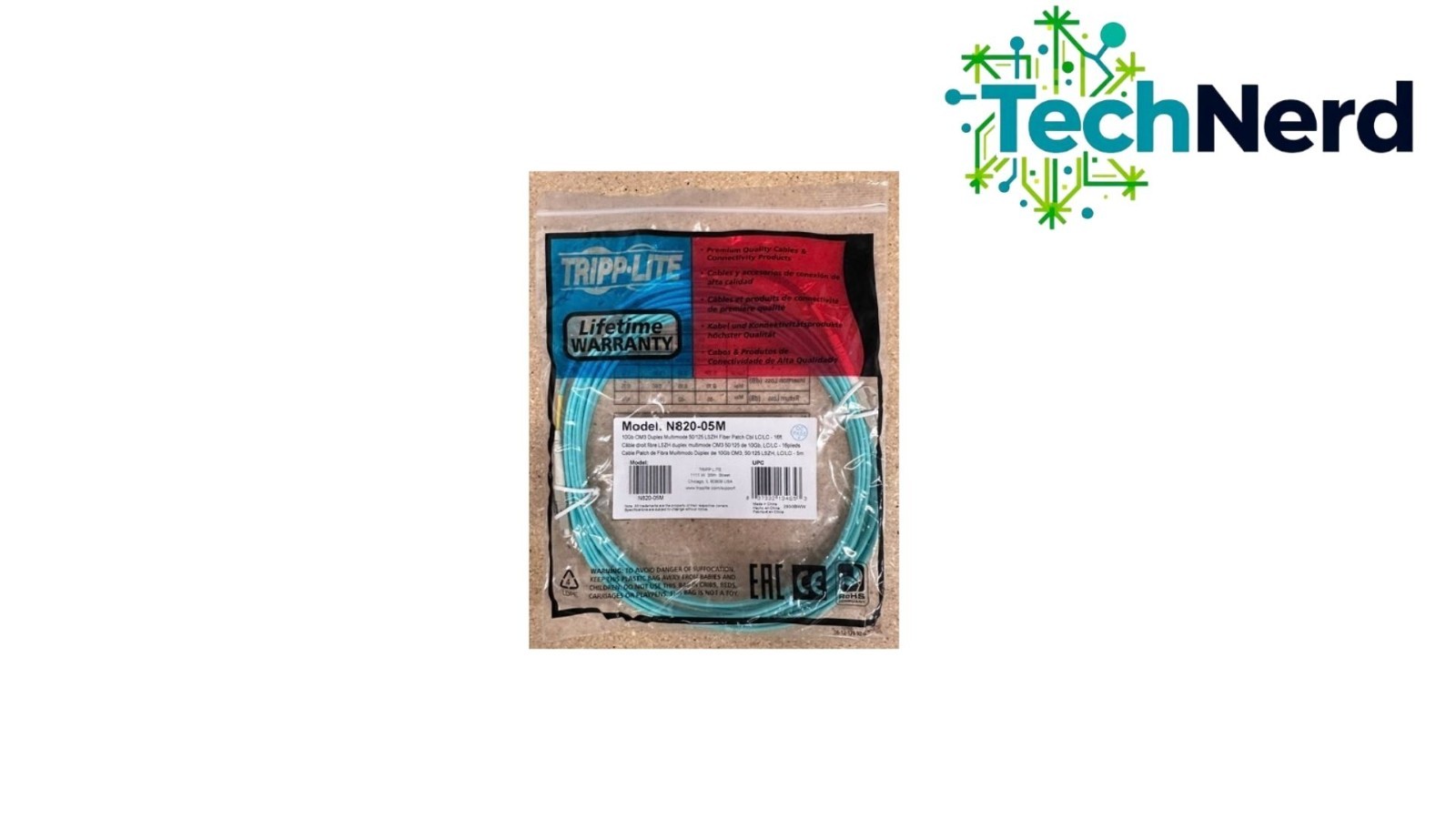 N820-05M Tripp-Lite 5M 10GB Duplex Patch Cable LC-LC *LOT OF 30*