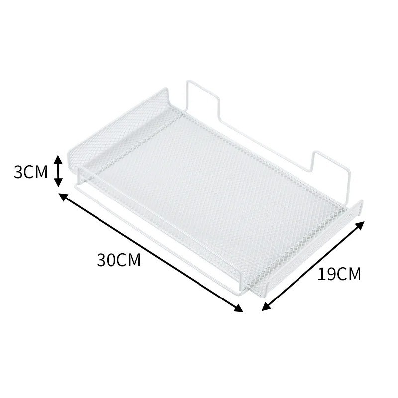 Under Desk Cable Management Tray No Drill, Metal Mesh Cable Management