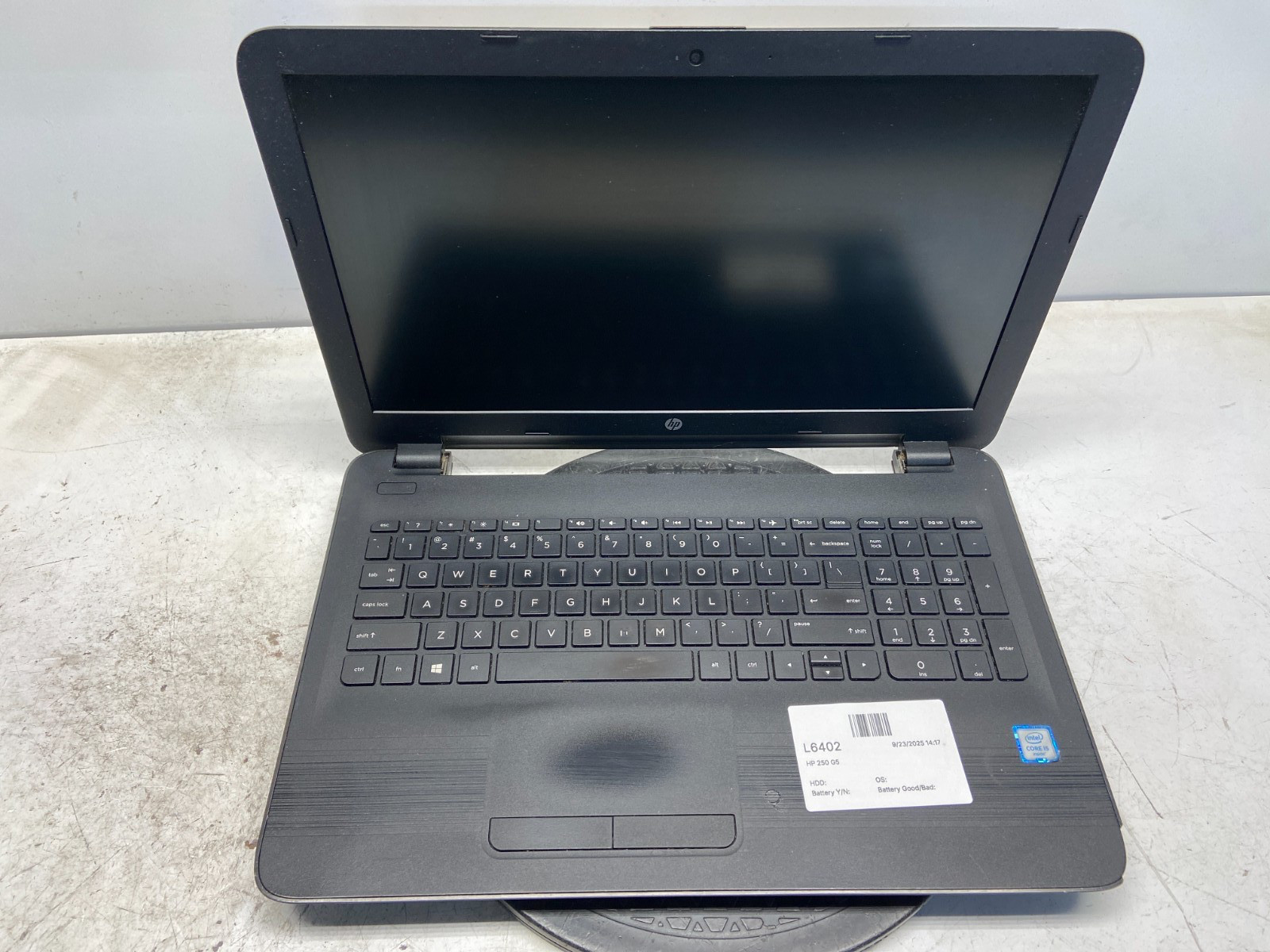 HP 250 G5 Intel i5-6200U 2.3GHz 8 GB NO HDD