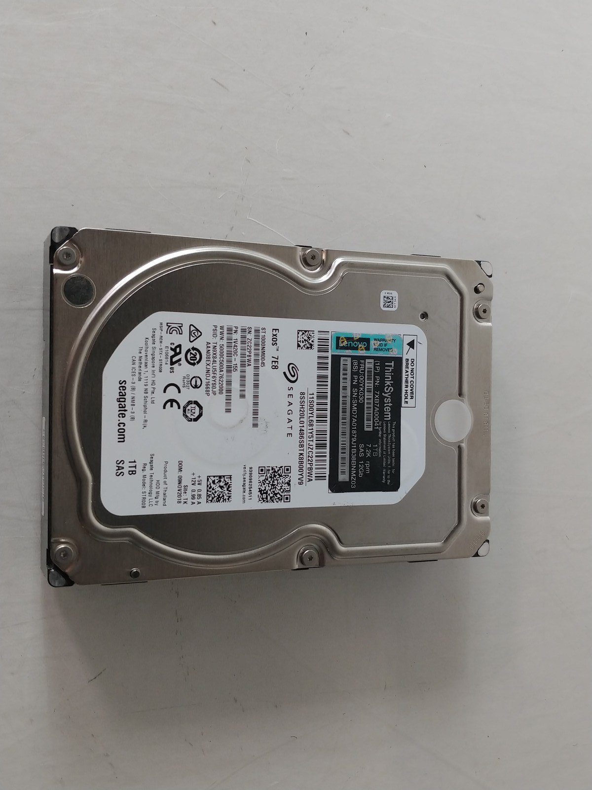 Seagate Lenovo EXOS 7E8 ST1000NM0045 1 TB SAS 3 3.5 in Enterprise Drive