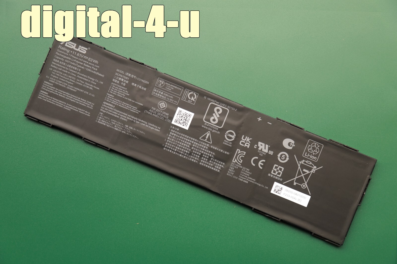 New Genuine C31N2205 Battery for Asus ExpertBook B3 B3404CVF Chromebook CX9