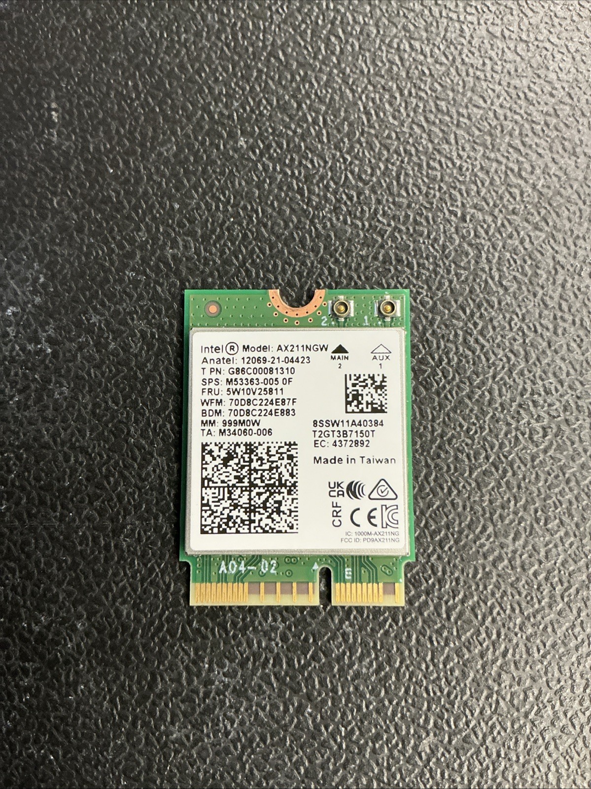 Intel AX211NGW Wi‑Fi 6E M.2 2230 Wireless Card 2.4Gbps Lot of 2
