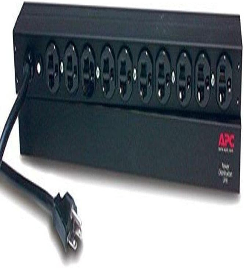 Rack Mount PDU, Basic 100V-120V/20A, (10) Outlets, 1U Horizontal Rackmount (AP95