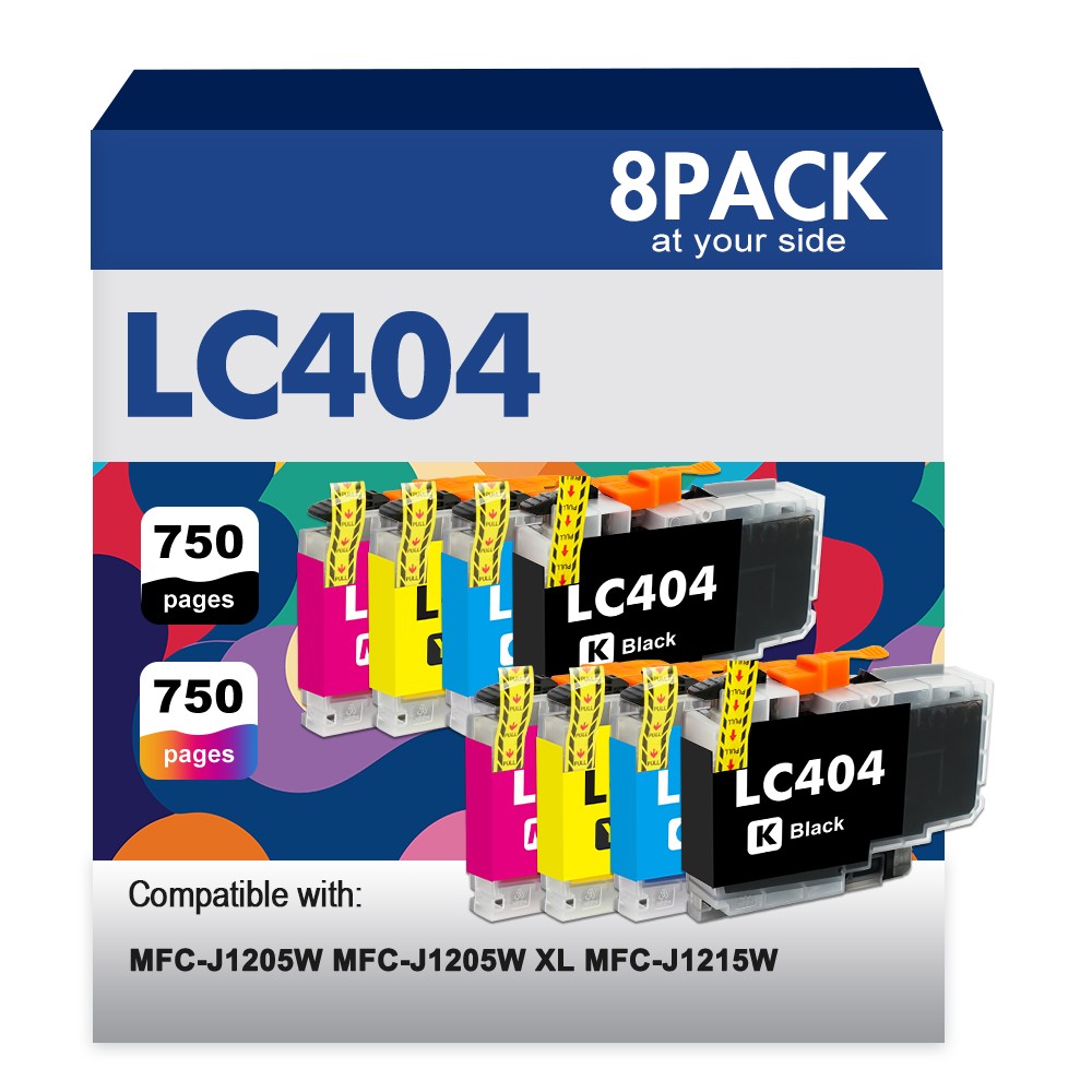 LC404 LC404XL Ink Cartridges for Brother MFC-J1205W MFC-J1215W MFC J1205W XL