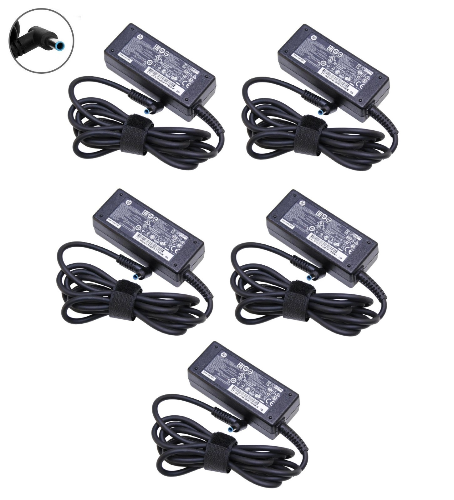 5pcs Genuine Original HP 19.5V 2.31A 45W AC Power Adapter Charger for 742436-001