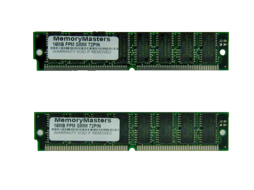 32MB (2x16MB) 72pin 60ns FPM SIMM non-Parity Memory 4MBx32-60 