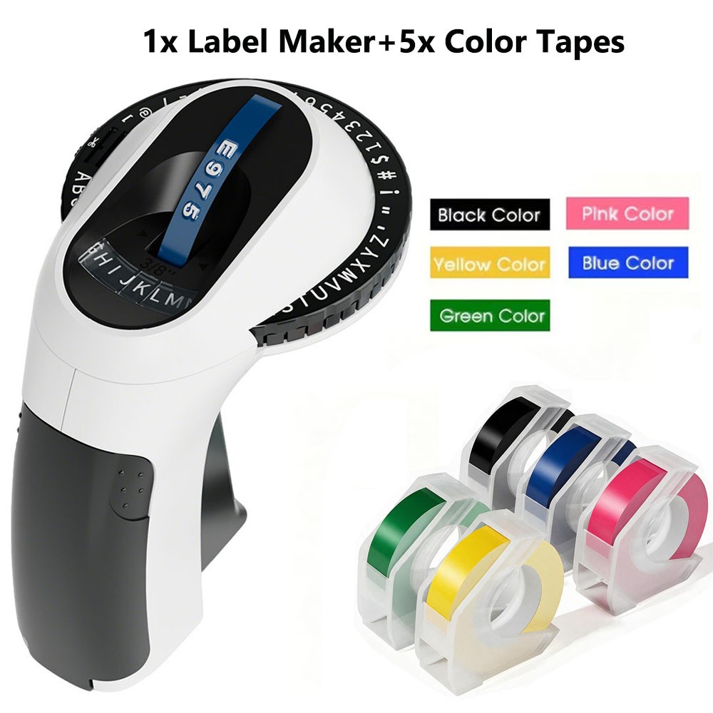 Phomemo Embossing Label Maker with 5 Color DYMO Label Tapes | Organizer Xpress