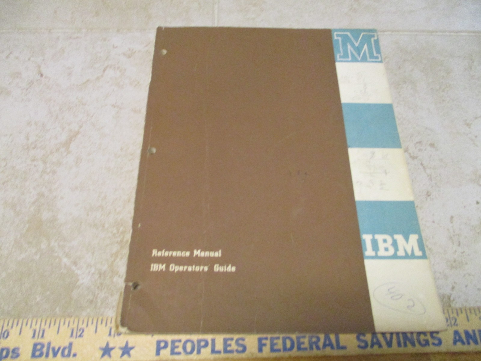 Vintage Reference Manual IBM Operators Guide 1959 Accounting Computer Book