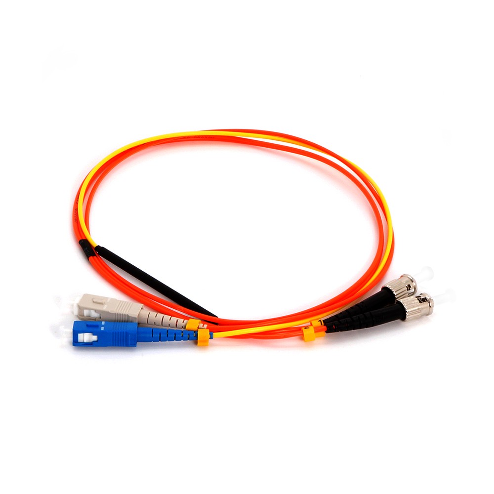 5 Pack of 1m Singlemode SC to OM2 ST Duplex Mode Conditioning Fiber Optic Patch