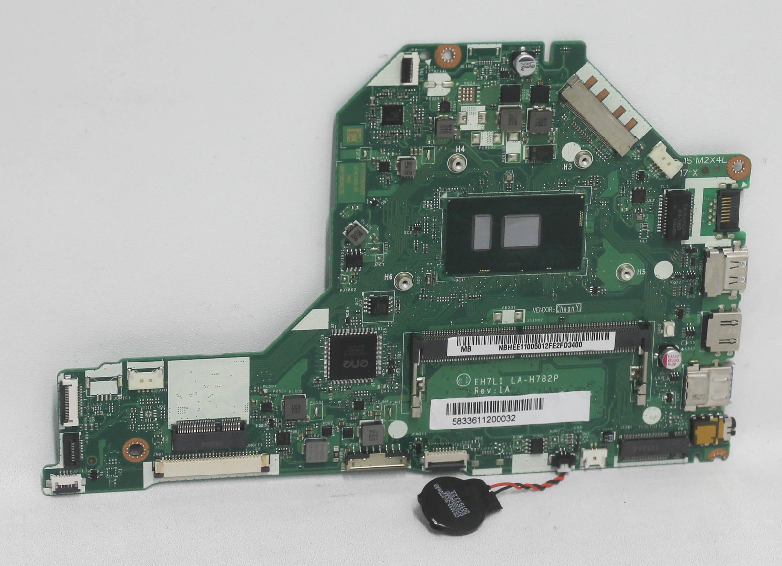 NB.HEE11.005 Acer Motherboard Intel Core I5-6300U 2.4Ghz Sr2F0 Aspire "GRADE A"